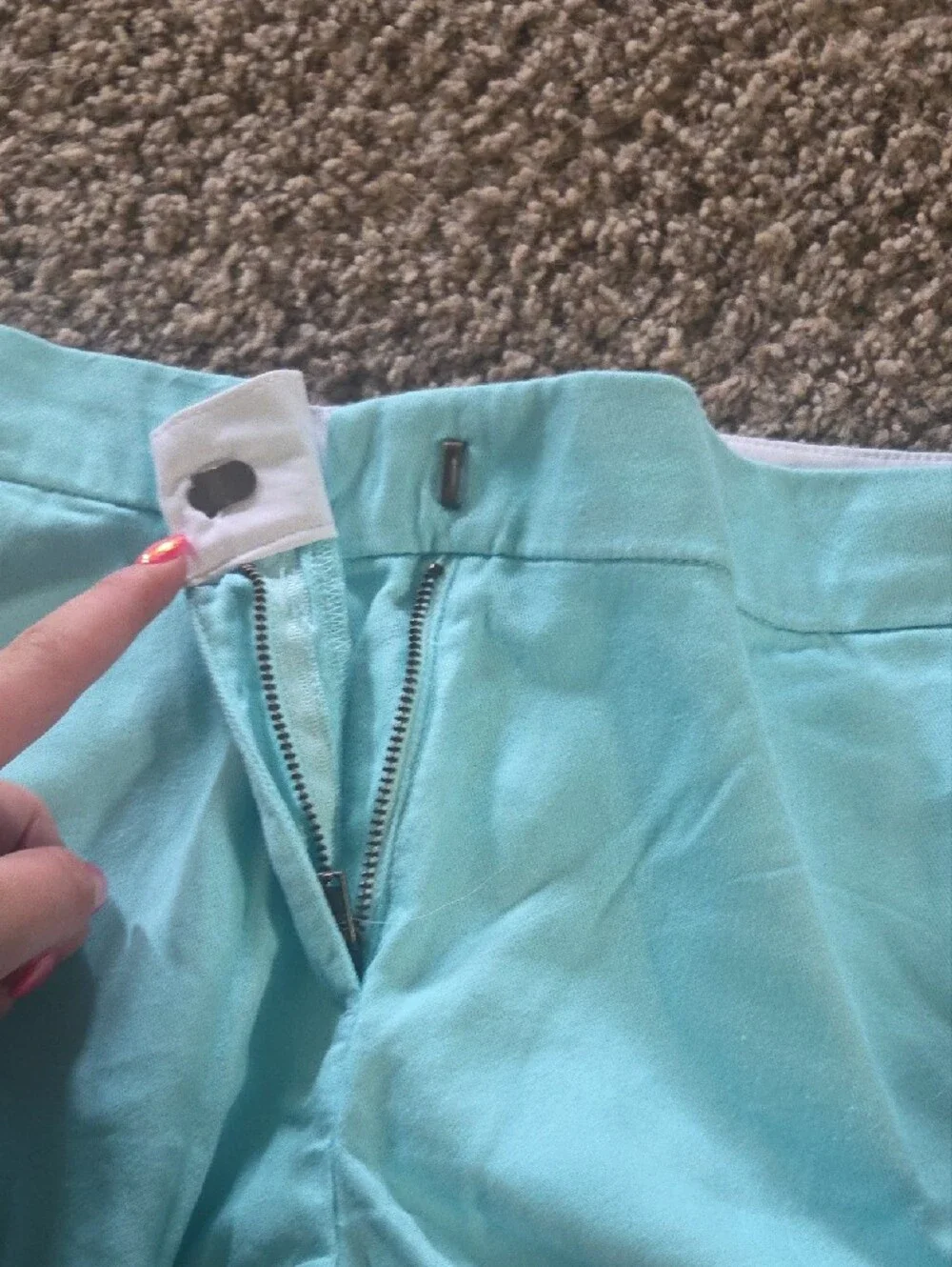 Crewcuts Light Aqua Scalloped Hem Women's Shorts